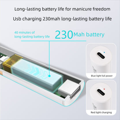 USB Rechargeable Mini 1 Finger UV LED Nail Lamp, Quick Curing Portable Nail Dryer