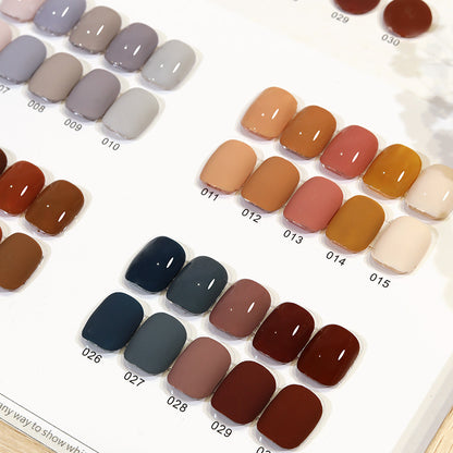 30 Colors  15ML Solid Gel Polish HEMA Free Soak Off UV LED Natural Nail Art Gel