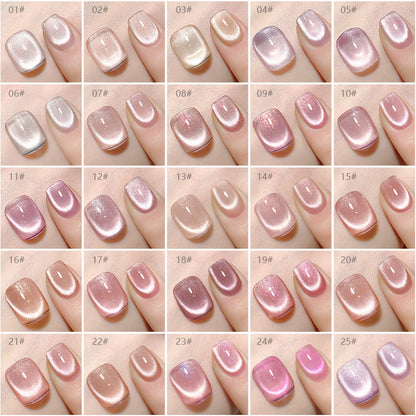 26 Colors 15ml Cloud Diamond Mystery Cat Eye UV Nail Gel, Sparkling Salon Grade Long Lasting