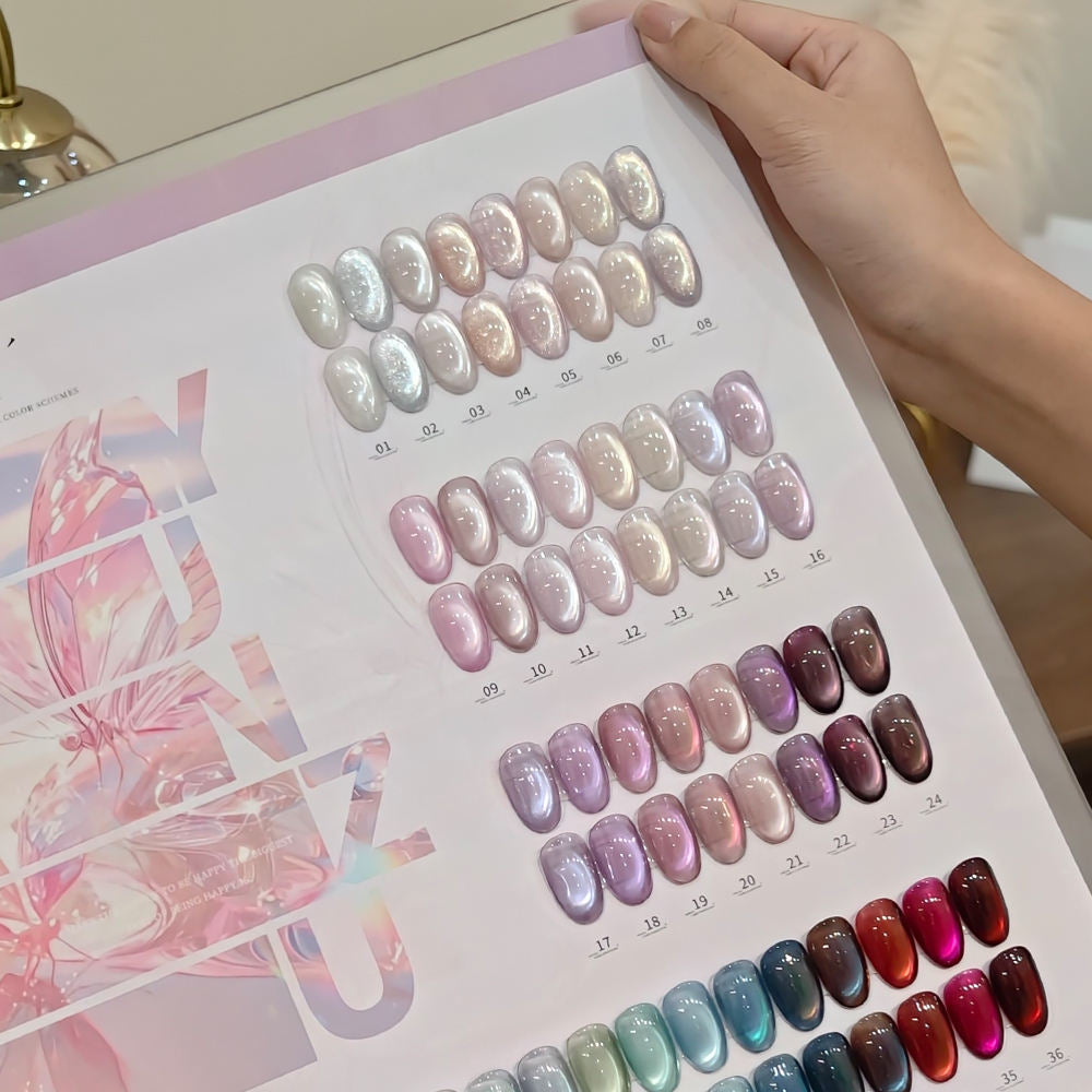 36 Colors Stroll Through Time Cat Eye Gel Polish Set UV LED Soak Off