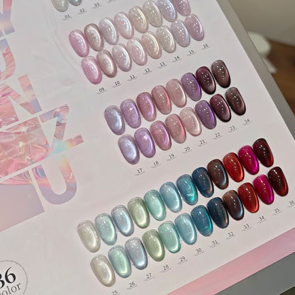 36 Colors Stroll Through Time Cat Eye Gel Polish Set UV LED Soak Off