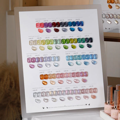 Dream Island 36 Colors Cat Eye Gel Polish Aurora Magnetic Glass Bead Soak Off UV LED Nail Gel
