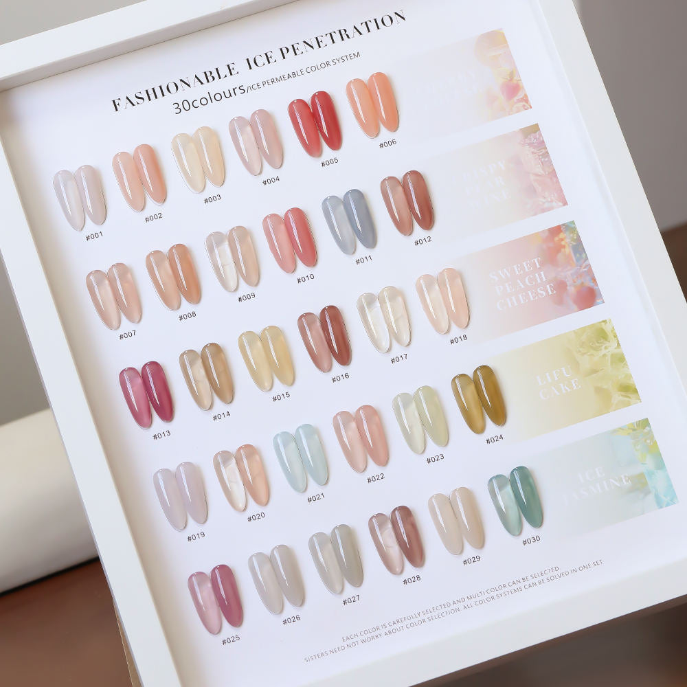 30 Colors  15ML Peach Panna Cotta Long Lasting Soak Off UV LED Nail Gel Polish