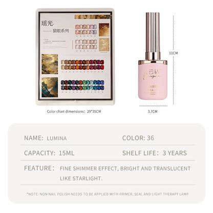 36 Colors Lumina Cat Eye Gel Polish Set UV LED Soak Off
