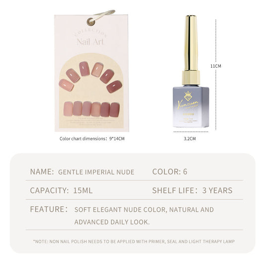 6 Color 15ml Sheer Nude Jelly Builder Gel, Natural Pink Milky Translucent Soak Off UV LED Nail Gel
