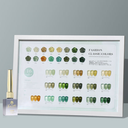 16 Color 15ml Mint Cream Green High Pigment Long Lasting Salon Grade Soak Off UV LED Nail Gel