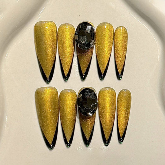 Gold Mirror Chrome Handmade Press On Metallic Finish