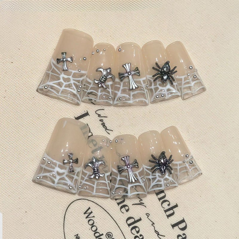 Duck Press-On Nails Crystal Lace