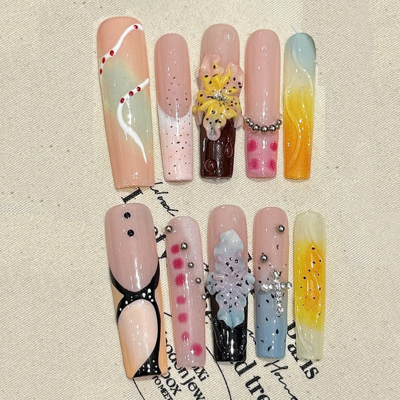 Mixed Style Nail Art Kit - Kawaii Character Designs