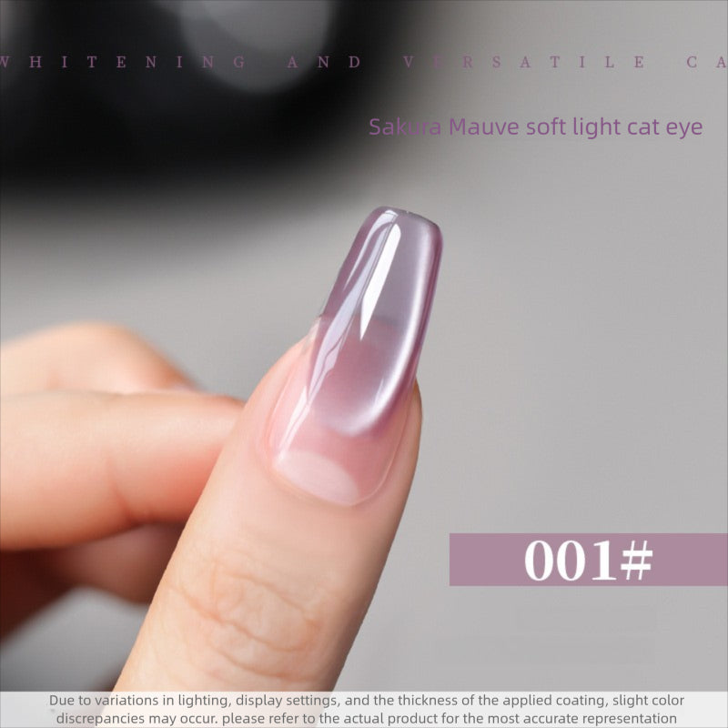 10 Colors 15ml Cloud Diamond Sakura Mauve Cat Eye UV Nail Gel, Shiny Long Lasting Salon Grade