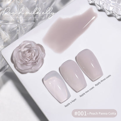 30 Colors  15ML Peach Panna Cotta Long Lasting Soak Off UV LED Nail Gel Polish