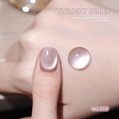 12 Colors 15ml High Density Magnetic Cat Eye UV Nail Gel Set, Large Capacity for Salons