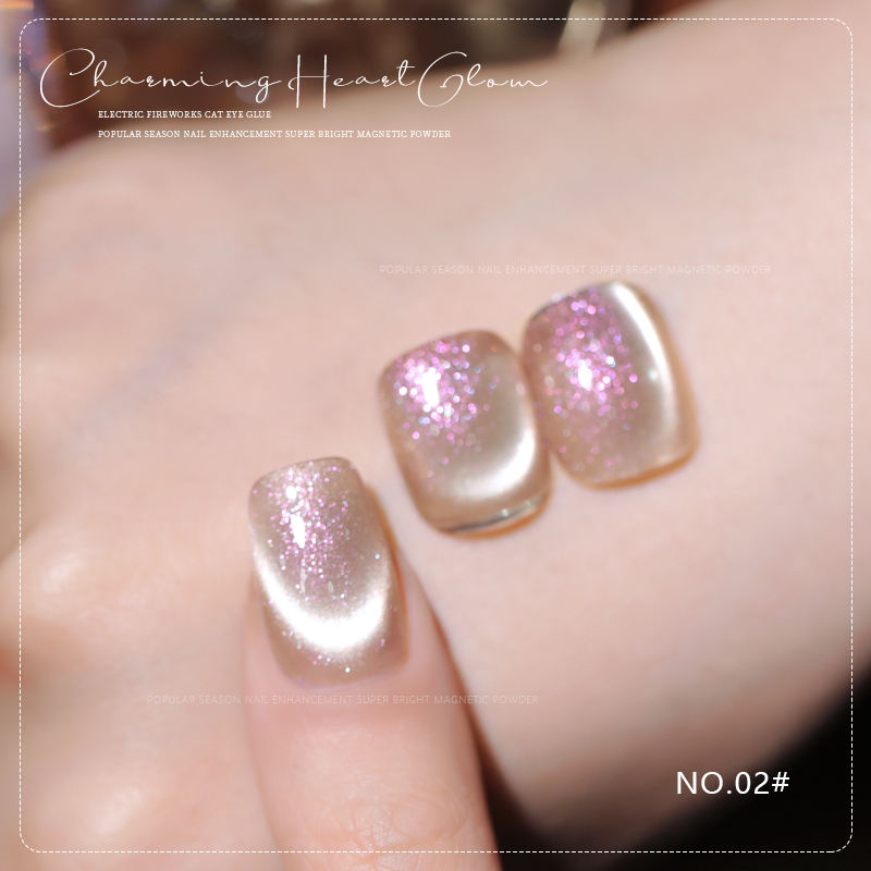 36 Colors Charming Heart Glow Cat Eye Gel Polish Set UV LED Soak