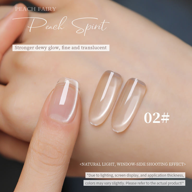 18 Colors 15ml Peach Pearl Jelly Translucent Cat Eye Soak Off UV LED Nail Gel Set