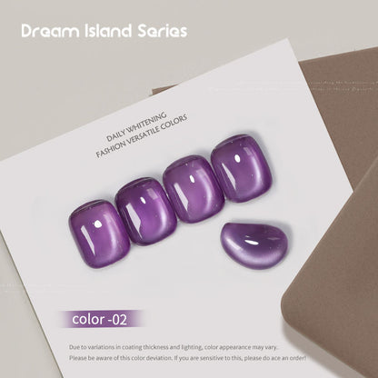 Dream Island 36 Colors Cat Eye Gel Polish Aurora Magnetic Glass Bead Soak Off UV LED Nail Gel
