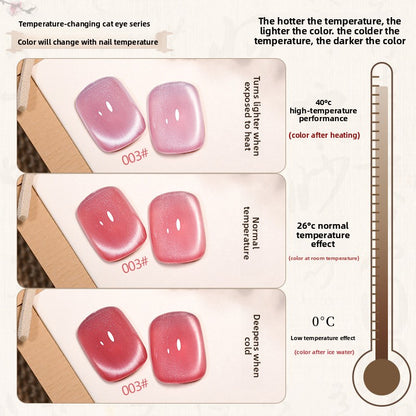 16 Colors 15ml Lambent Jade Temperature Color Changing Cloud Diamond Cat Eye UV Nail Gel