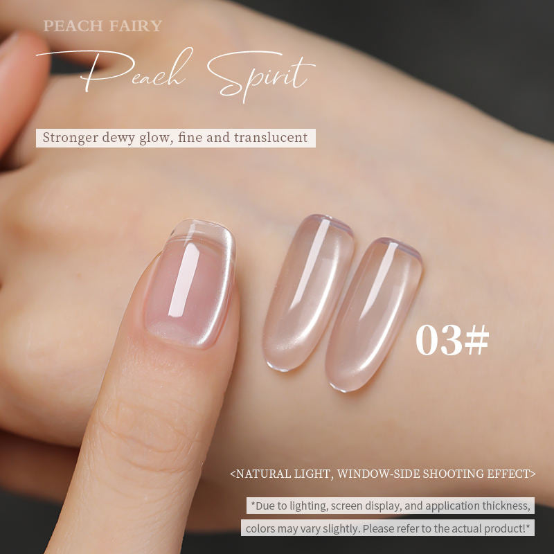 18 Colors 15ml Peach Pearl Jelly Translucent Cat Eye Soak Off UV LED Nail Gel Set