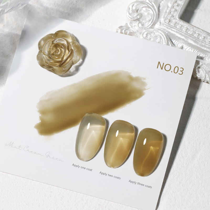 16 Color 15ml Mint Cream Green High Pigment Long Lasting Salon Grade Soak Off UV LED Nail Gel