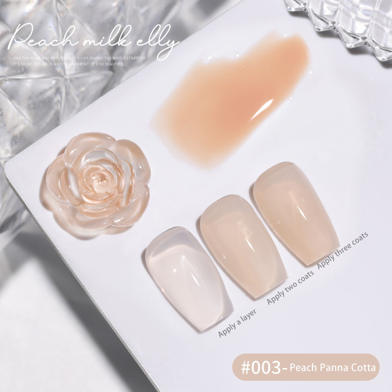 30 Colors  15ML Peach Panna Cotta Long Lasting Soak Off UV LED Nail Gel Polish