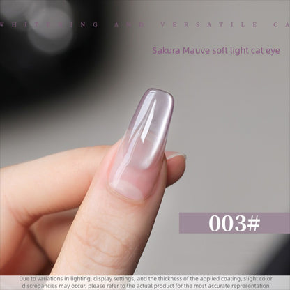 10 Colors 15ml Cloud Diamond Sakura Mauve Cat Eye UV Nail Gel, Shiny Long Lasting Salon Grade