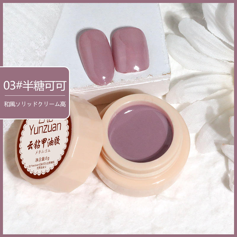 68 Colors 8g Oil Painting No-Wipe Patting Gel, Silk Smooth Natural Gradient Long-Lasting Sponge Nail Gel