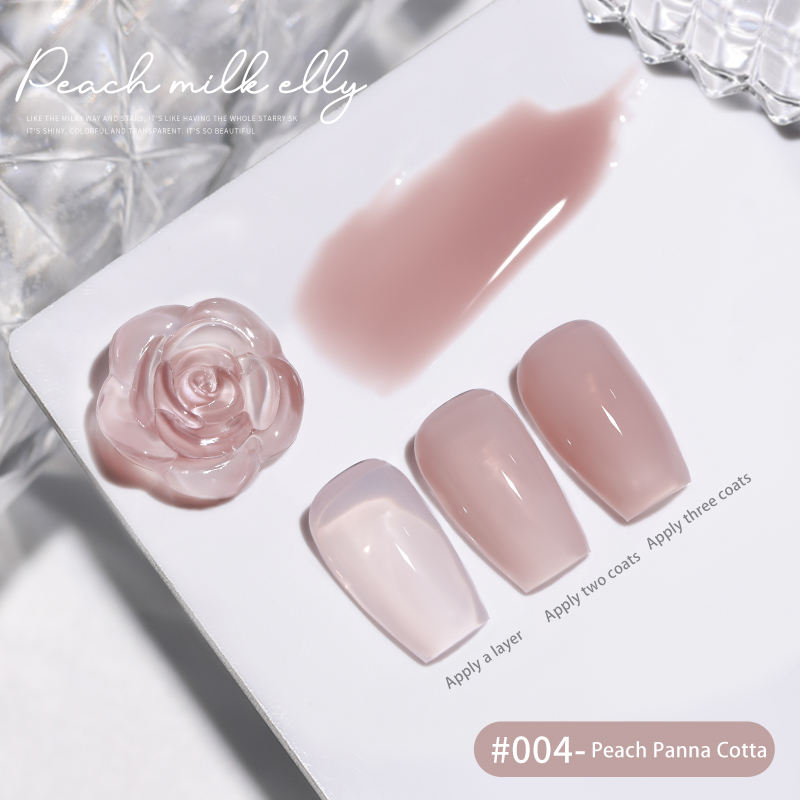 30 Colors  15ML Peach Panna Cotta Long Lasting Soak Off UV LED Nail Gel Polish