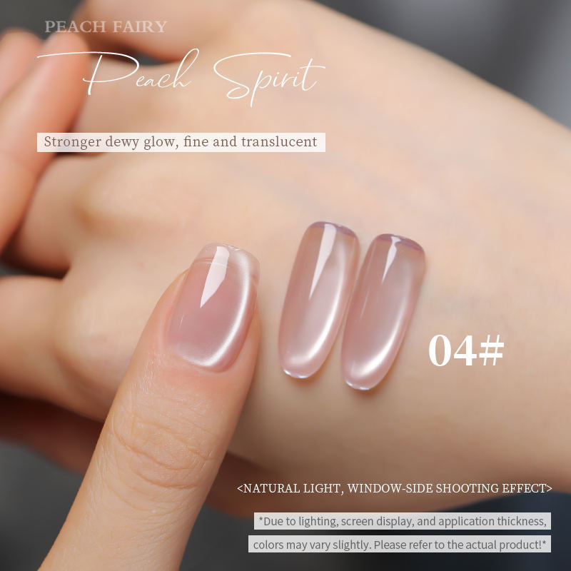 18 Colors 15ml Peach Pearl Jelly Translucent Cat Eye Soak Off UV LED Nail Gel Set