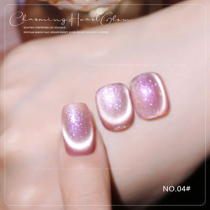 36 Colors Charming Heart Glow Cat Eye Gel Polish Set UV LED Soak