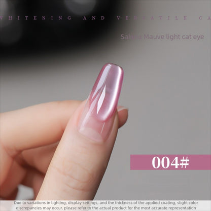 10 Colors 15ml Cloud Diamond Sakura Mauve Cat Eye UV Nail Gel, Shiny Long Lasting Salon Grade