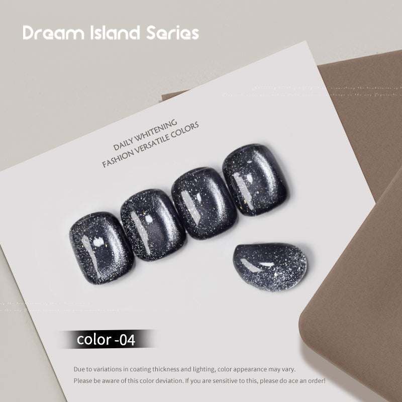 Dream Island 36 Colors Cat Eye Gel Polish Aurora Magnetic Glass Bead Soak Off UV LED Nail Gel
