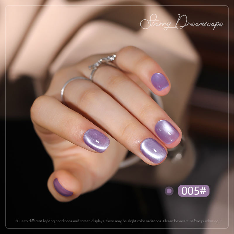 24 Colors 15ml Pearl Cat Eye Magnetic Jelly Shimmer Soak Off UV LED Nail Gel