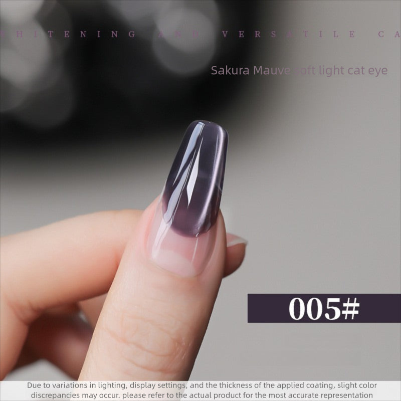 10 Colors 15ml Cloud Diamond Sakura Mauve Cat Eye UV Nail Gel, Shiny Long Lasting Salon Grade