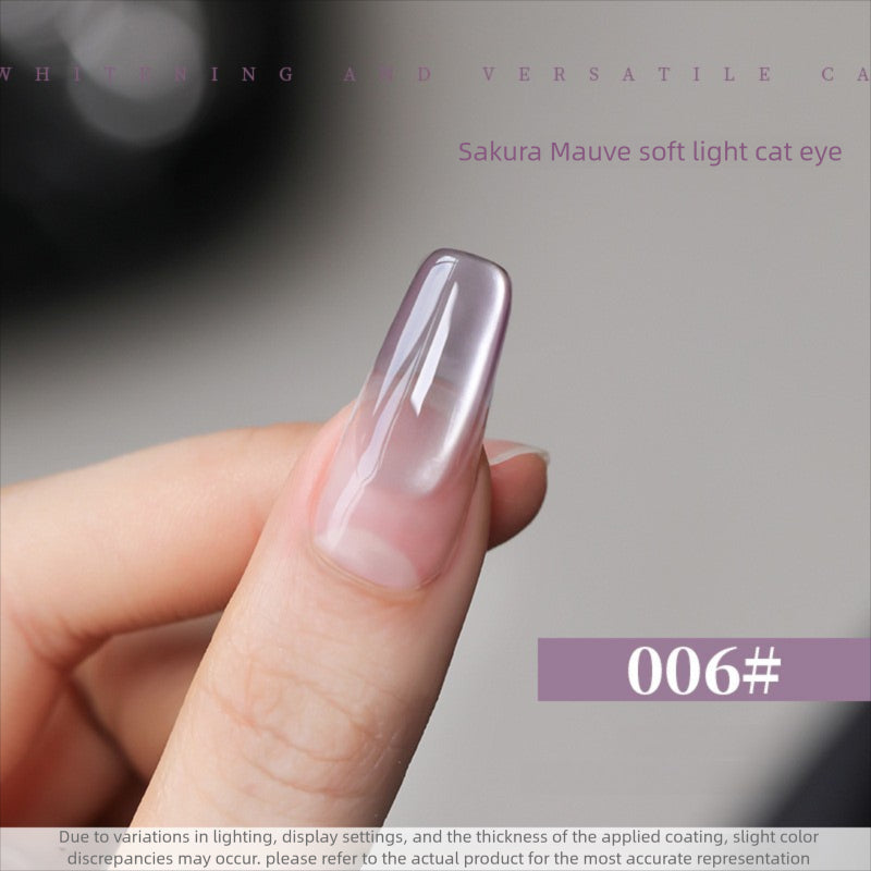 10 Colors 15ml Cloud Diamond Sakura Mauve Cat Eye UV Nail Gel, Shiny Long Lasting Salon Grade