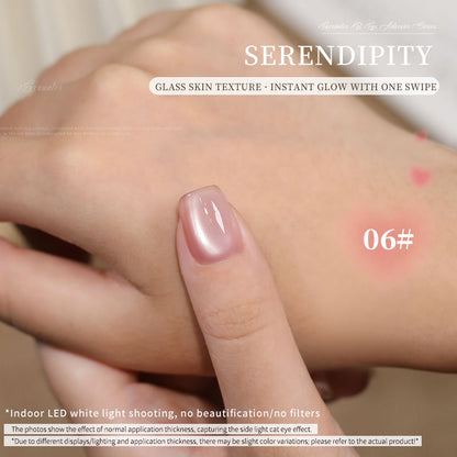36 Colors Electroplated Porcelain White Glass Beads Phototherapy Nail Polish Cat Eye Gel Nail Polish
