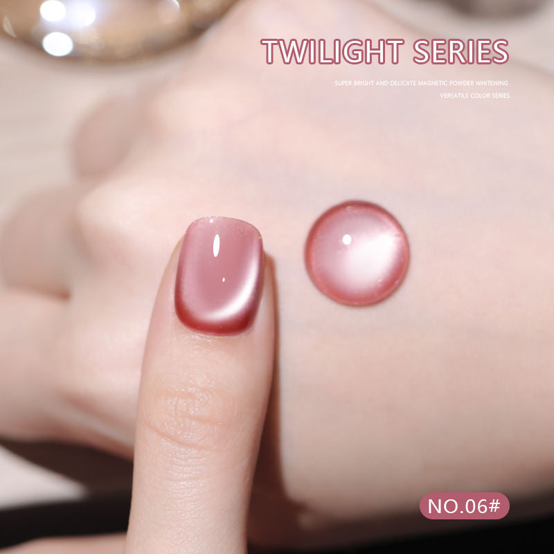 12 Colors 15ml High Density Magnetic Cat Eye UV Nail Gel Set, Large Capacity for Salons