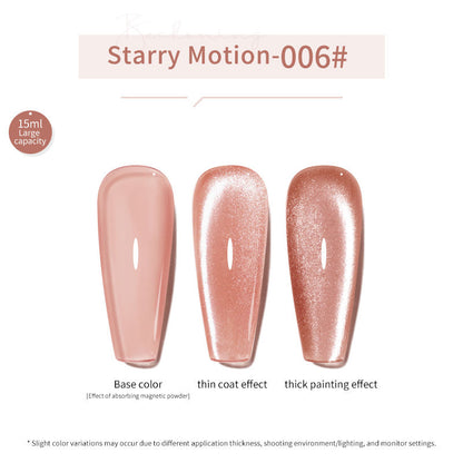 24 Colors 15ml Eco-Friendly Super Sparkling Ice Sand Crystal Cat Eye Nail Gel Set