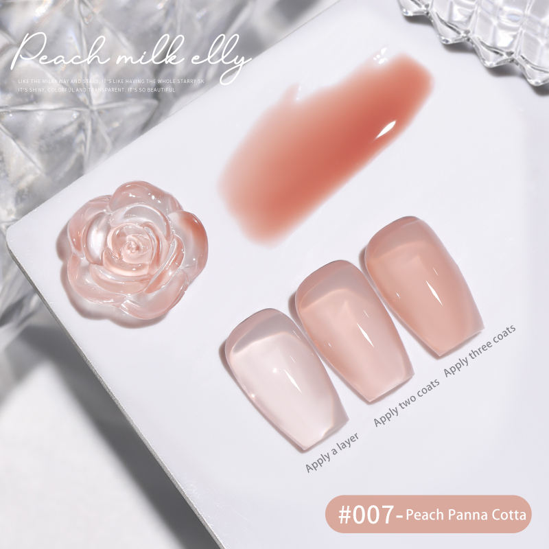 30 Colors  15ML Peach Panna Cotta Long Lasting Soak Off UV LED Nail Gel Polish