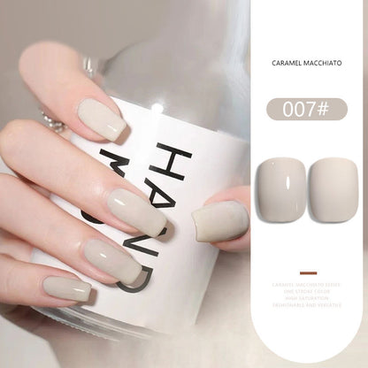 36 Colors Caramel Macchiato Nude Gel Polish Set 15ML Milky Brown UV LED Nail Gel