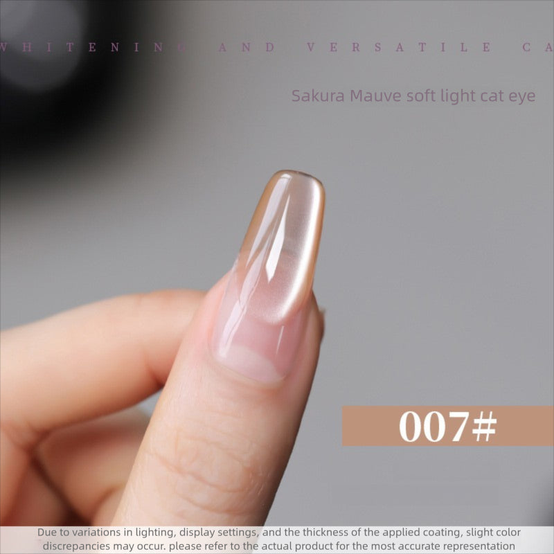 10 Colors 15ml Cloud Diamond Sakura Mauve Cat Eye UV Nail Gel, Shiny Long Lasting Salon Grade