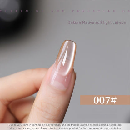 10 Colors 15ml Cloud Diamond Sakura Mauve Cat Eye UV Nail Gel, Shiny Long Lasting Salon Grade