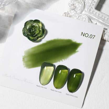16 Color 15ml Mint Cream Green High Pigment Long Lasting Salon Grade Soak Off UV LED Nail Gel