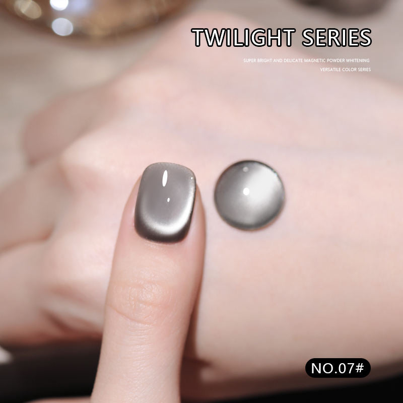 12 Colors 15ml High Density Magnetic Cat Eye UV Nail Gel Set, Large Capacity for Salons