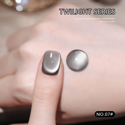 12 Colors 15ml High Density Magnetic Cat Eye UV Nail Gel Set, Large Capacity for Salons