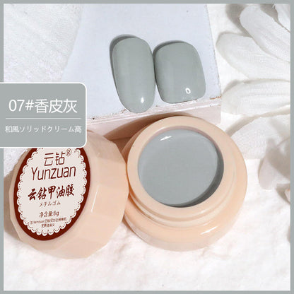 68 Colors 8g Oil Painting No-Wipe Patting Gel, Silk Smooth Natural Gradient Long-Lasting Sponge Nail Gel