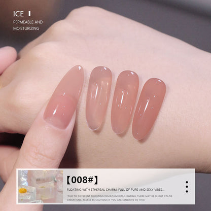 24 Colors Milky Nude Jelly Gel Polish UV LED Soak Off Nail Gel for Salon