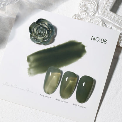 16 Color 15ml Mint Cream Green High Pigment Long Lasting Salon Grade Soak Off UV LED Nail Gel