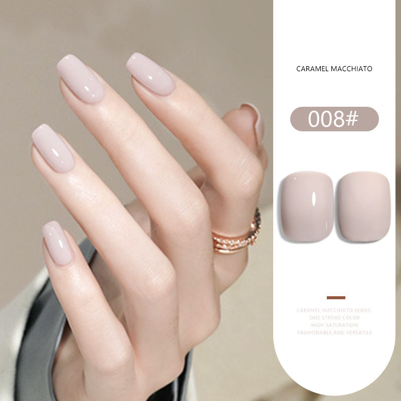 36 Colors Caramel Macchiato Nude Gel Polish Set 15ML Milky Brown UV LED Nail Gel