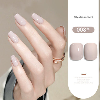 36 Colors Caramel Macchiato Nude Gel Polish Set 15ML Milky Brown UV LED Nail Gel