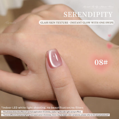 36 Colors Electroplated Porcelain White Glass Beads Phototherapy Nail Polish Cat Eye Gel Nail Polish