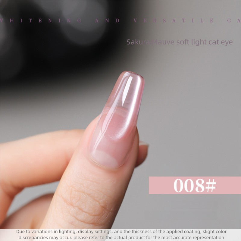 10 Colors 15ml Cloud Diamond Sakura Mauve Cat Eye UV Nail Gel, Shiny Long Lasting Salon Grade